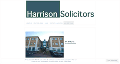 Desktop Screenshot of harrisonsolicitors.com