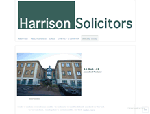 Tablet Screenshot of harrisonsolicitors.com